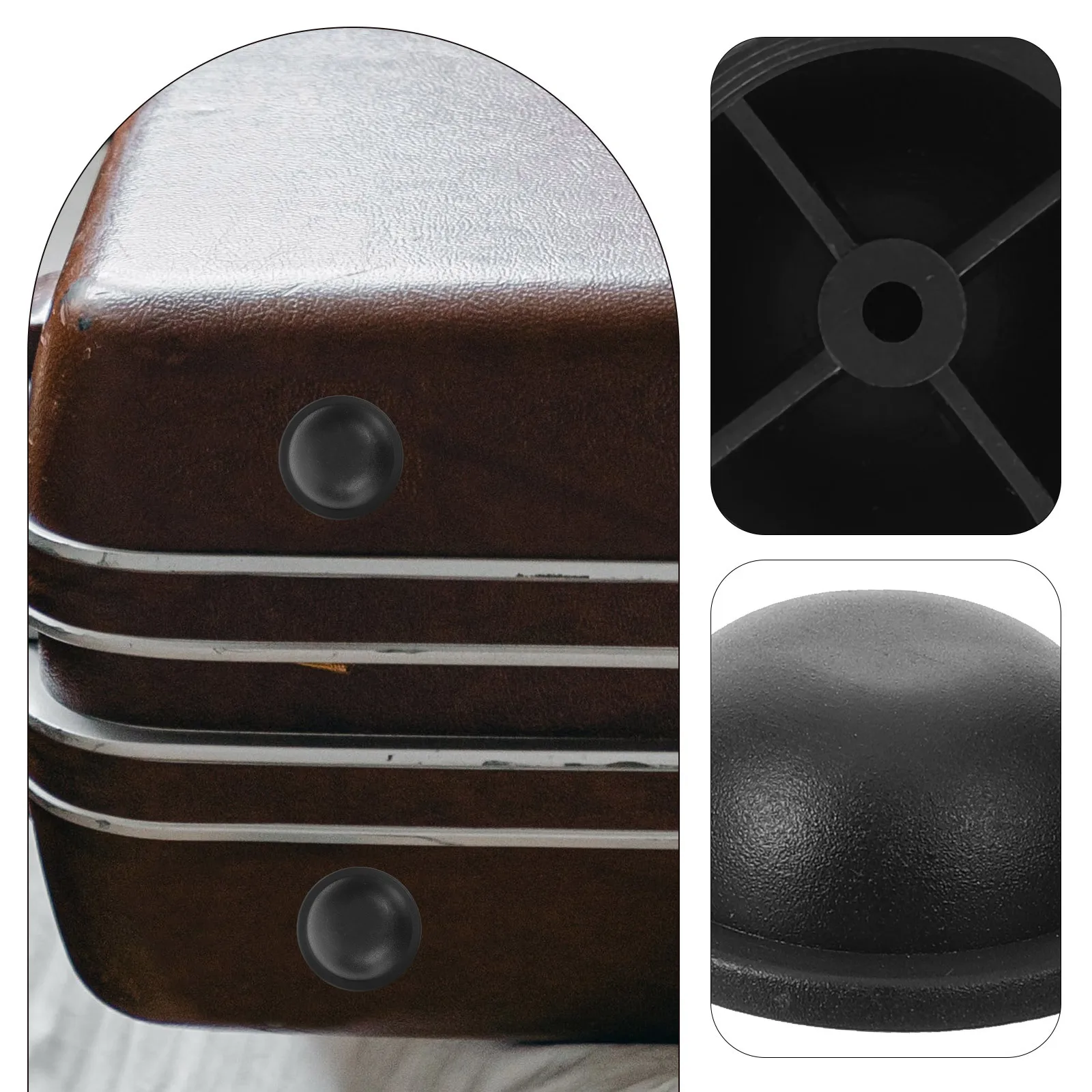 4Pcs Bag Rivet Plastic Durable Round Studs Replacement for DIY Handbag Suitcase Bottom Repair Bag Rivets Plastic Rivets