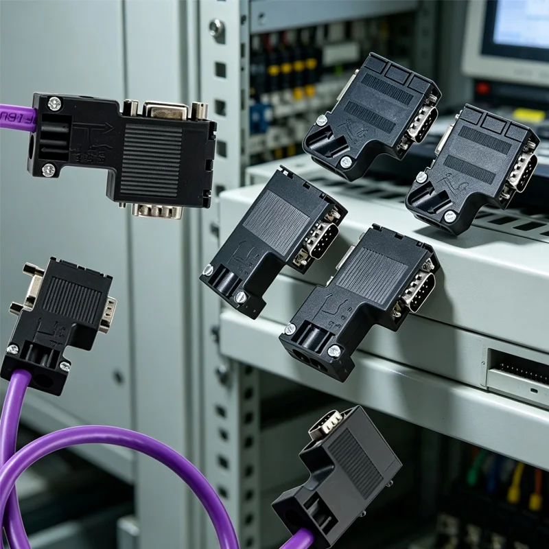 PROFIBUS BUS Connector DP Communication Connector with Terminating Resistor Suitable for Siemens 485 Plug 972-0BA12-0XA0 90°/35°