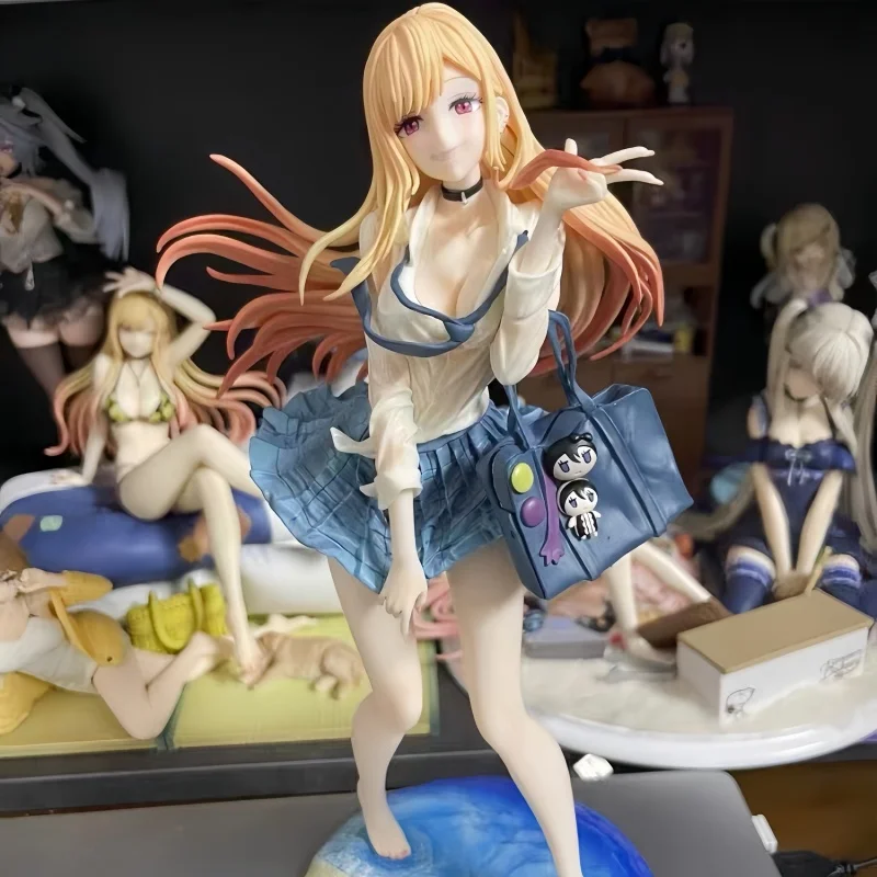 

27 см аниме My Dress Up Darling Kitagawa Marin Jk Suit Ver ПВХ Модель Кукла Фигурки Коллекция игрушек Украшение стола Игрушка в подарок