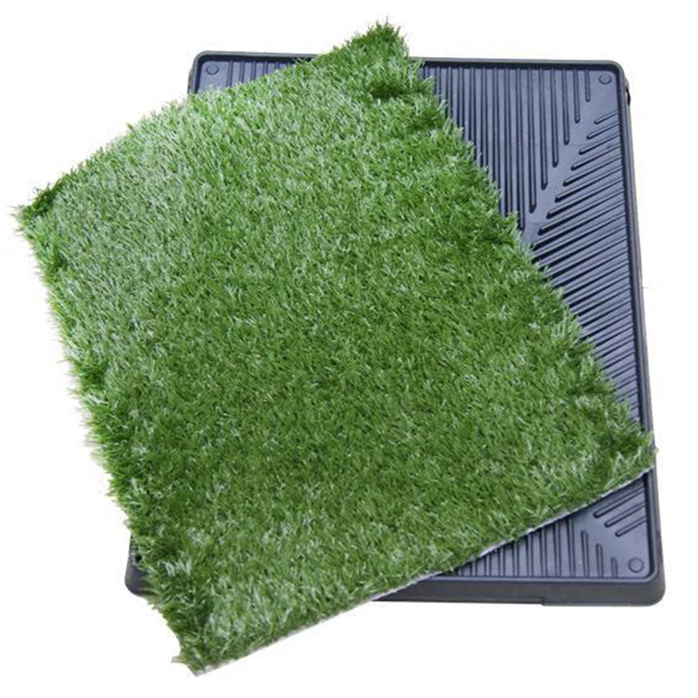 

Training Pads with Pee Baffle Reusable Artificial Grass Patch Artificial Grass Training Pads Ideal for Small and Medium Dogs