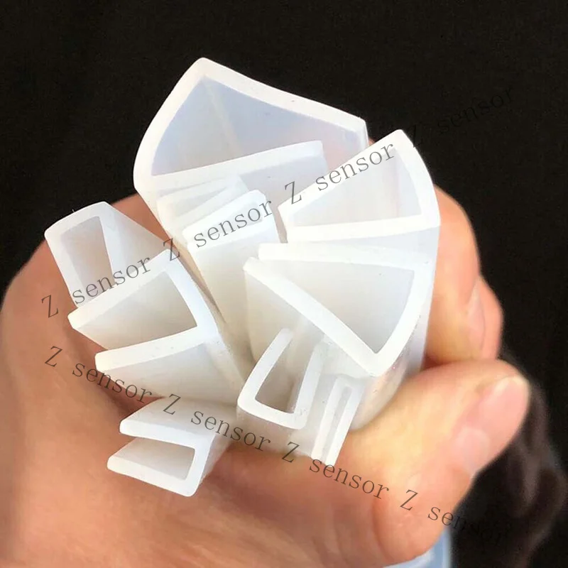 Z+ Silicone Rubber U Channel Edging Trim Seal U-Shaped Bumper Slot width 1-15mm