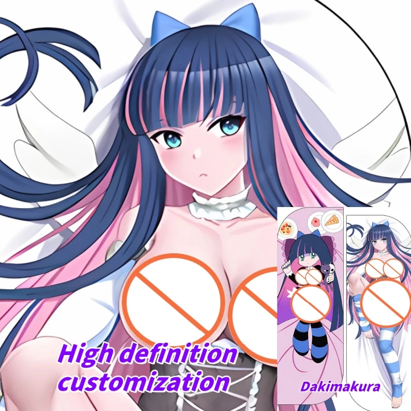 

Dakimakura Anime Pillow Case Panty & Stocking with Garter Stocking·Anarchy Double-sided Print Of Life-size Body Pillowcase Gifts