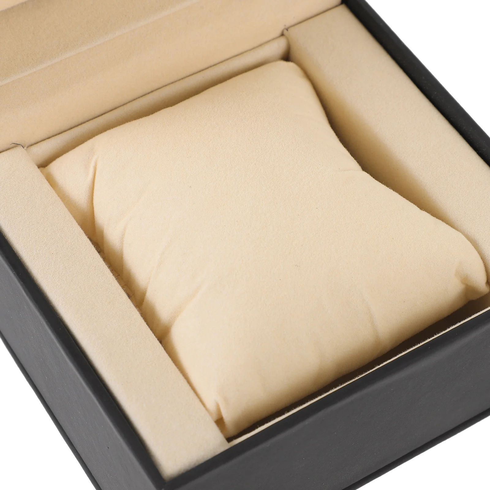 

1Pcs Watch Case Durable PU Storage Box for Watches and Accessories Black Suitable for Display Watch Box