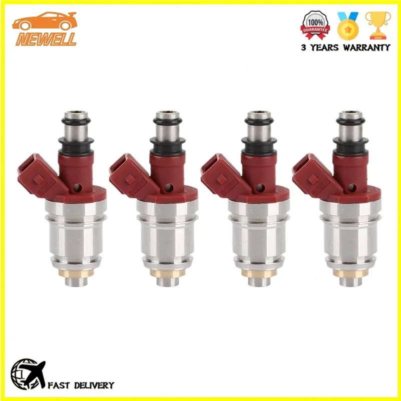 

4pcs 16600-86G00 JS21-1 Fuel Injector For Nissan Pickup D21 2.4L I4 1990-1995 1660086G00 1660086G10 16600-86G10