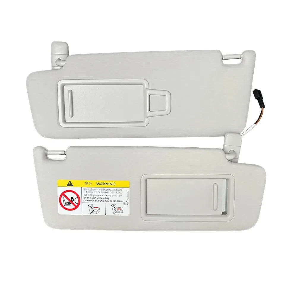5GG857551 5GG857552 para VW Golf 7 MK7 2013-2021 Panel visera frontal negro gris con protector solar espejo maquillaje
