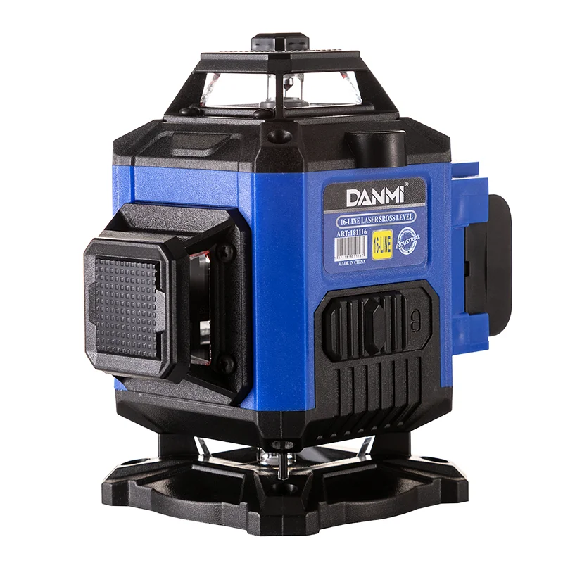 

【Hot】Aluminum 16 lines la-ser sross lever 1 year warranty green beam 4-D automatic self-leveling la-ser level High quality la-se