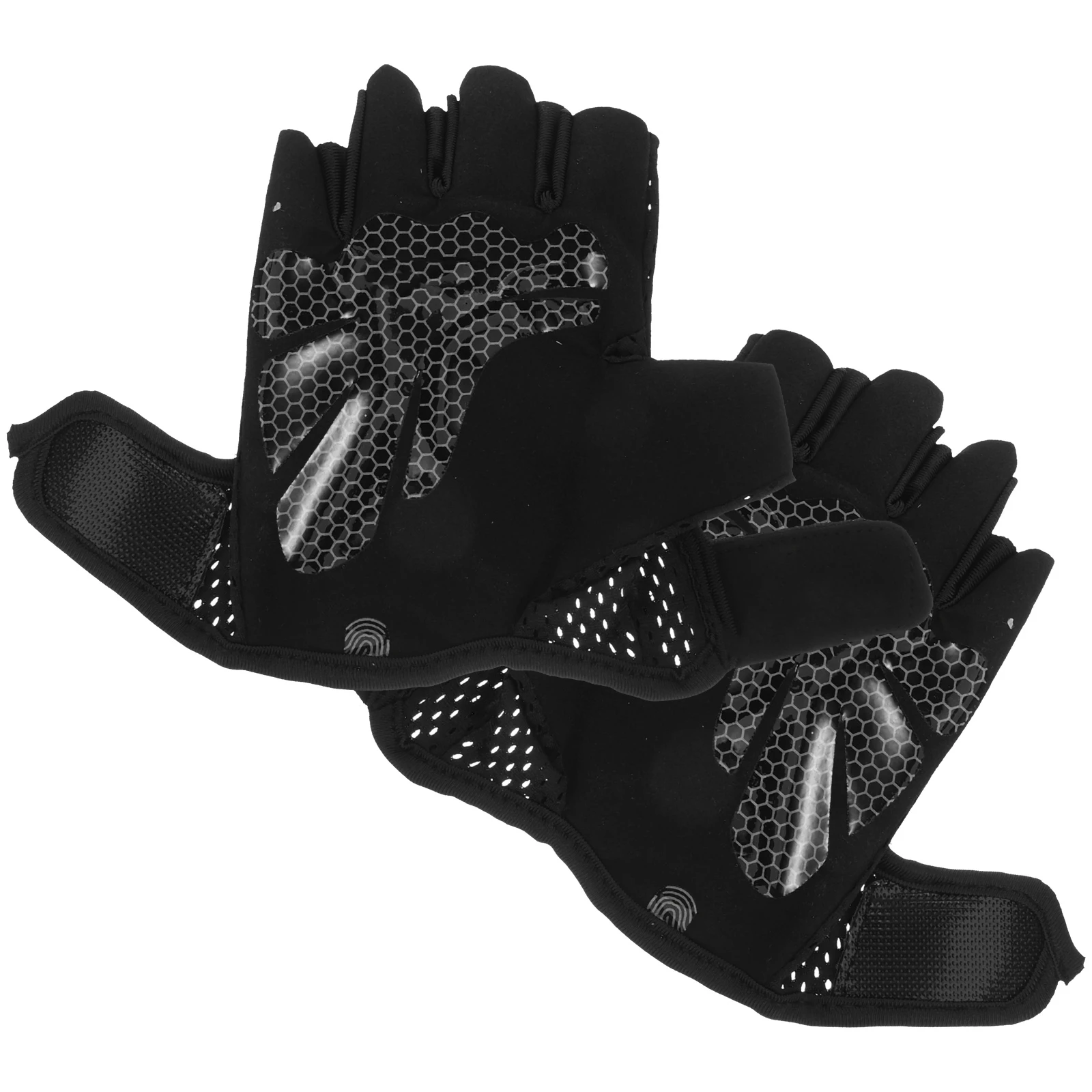 

1Pair Riding Gloves Black Mountain Bike Shock-Reducing Durable Skid-Proof Outdoor Riding Gloves Bicycling Mitten
