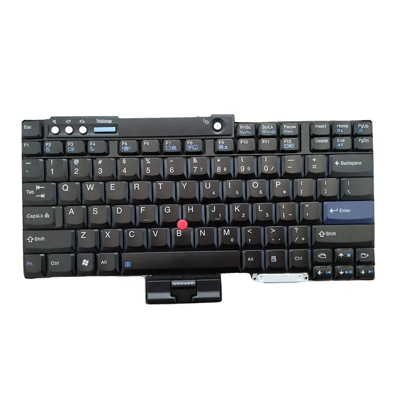 Teclado de ordenador portátil para Lenovo ThinkPad T60, T60P, T61, R60E, R61I, Z60, T400, R400, W500, negro de EE. UU.