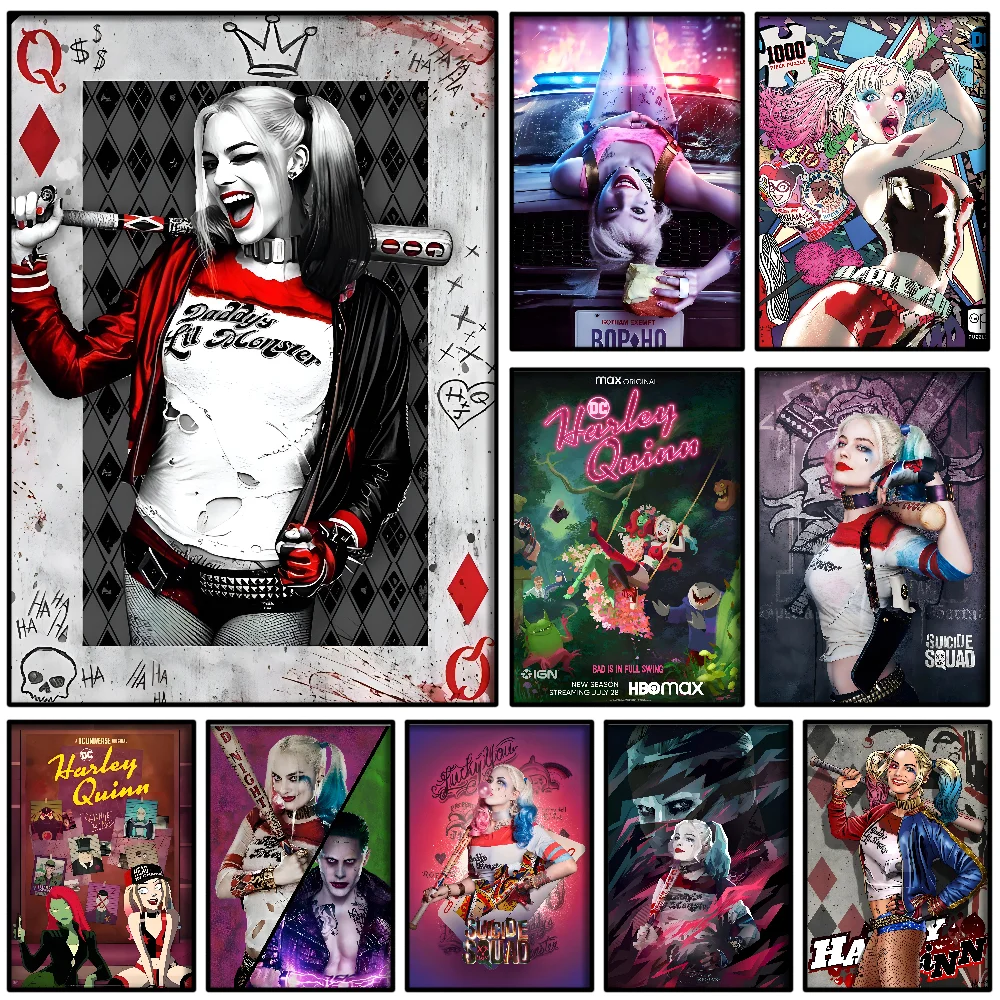 BEAST KINGDOM Poster Paper Print Home Living Room Bedroom Entrance Bar Restaurant Cafe Art Painting Decoration H-Harley Quinn-n