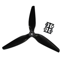 8X4.5X3 8-Inch 3-Blade Propeller for FPV Racing Drone - Carbon Fiber & Nylon Composite, CW & CCW Blades