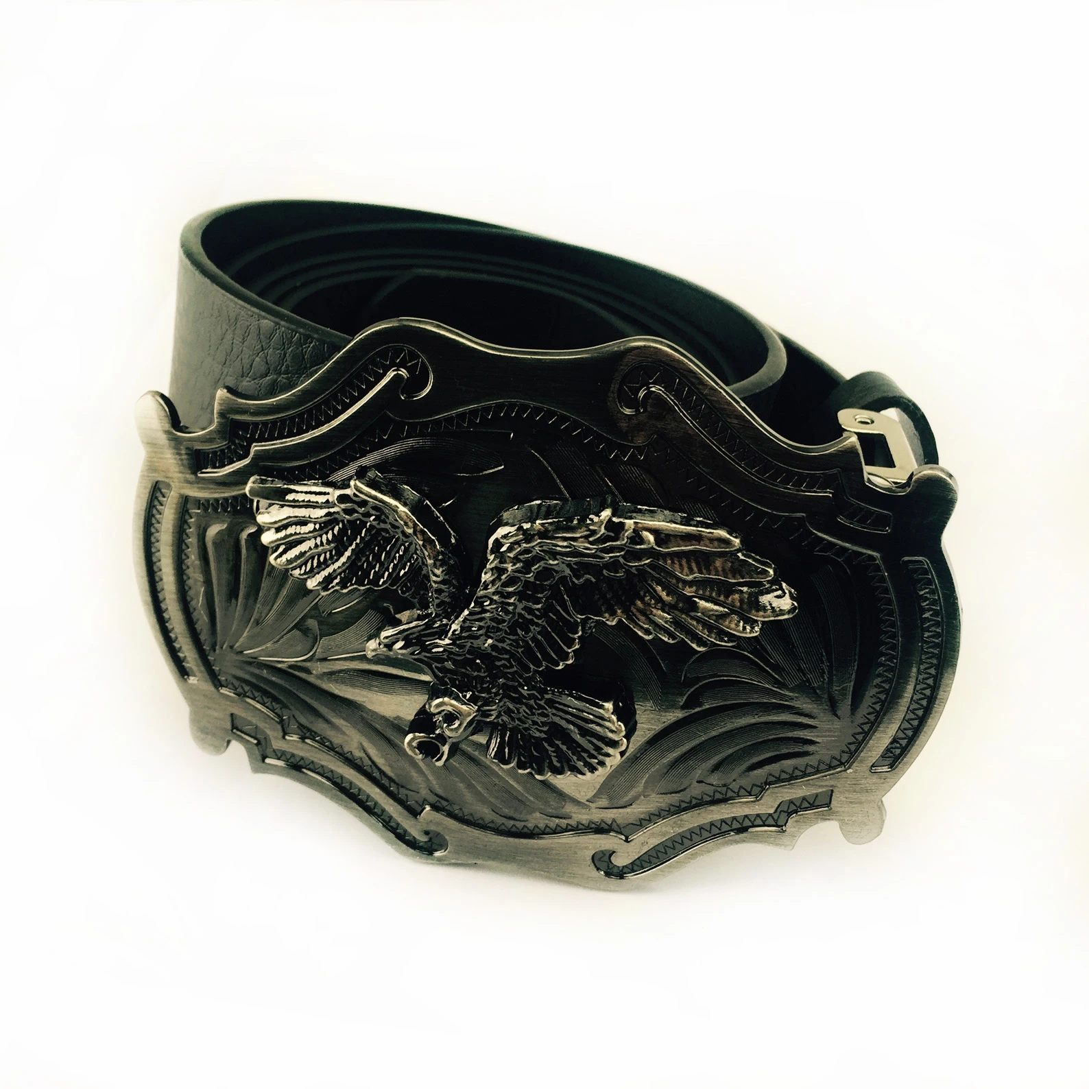 WesBuck Brand Cool Eagle Metal Vintage Belt Buckle Handmade Homemade Accessories Waistband DIY Western Cowboy Rock Style