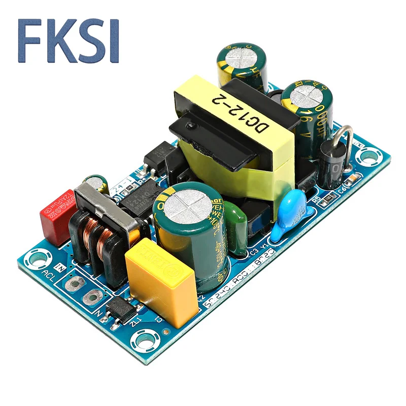 FKSI AC 85-265V a DC 12V 24V 36V 48V transformador reductor fuente de alimentación 1A 2A 4A 6A 8A 9A módulo de alimentación conmutada para reparación