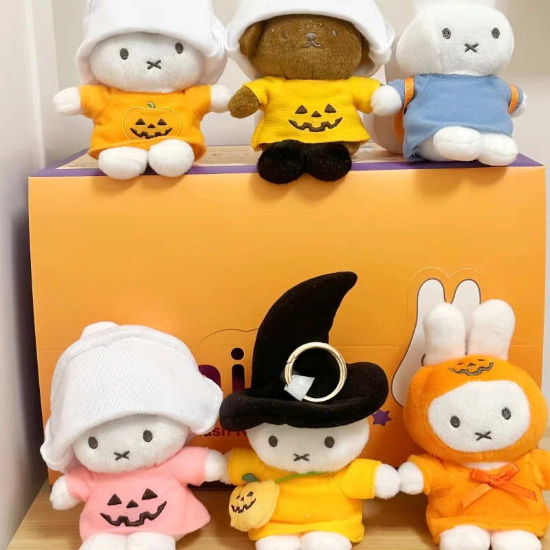 

Новая популярная натуральная серия Miffy Rabbit Dress Up, игрушки, мультяшные куклы, аксессуары в стиле аниме, креативный кулон, подарок на Хэллоуин, подарок