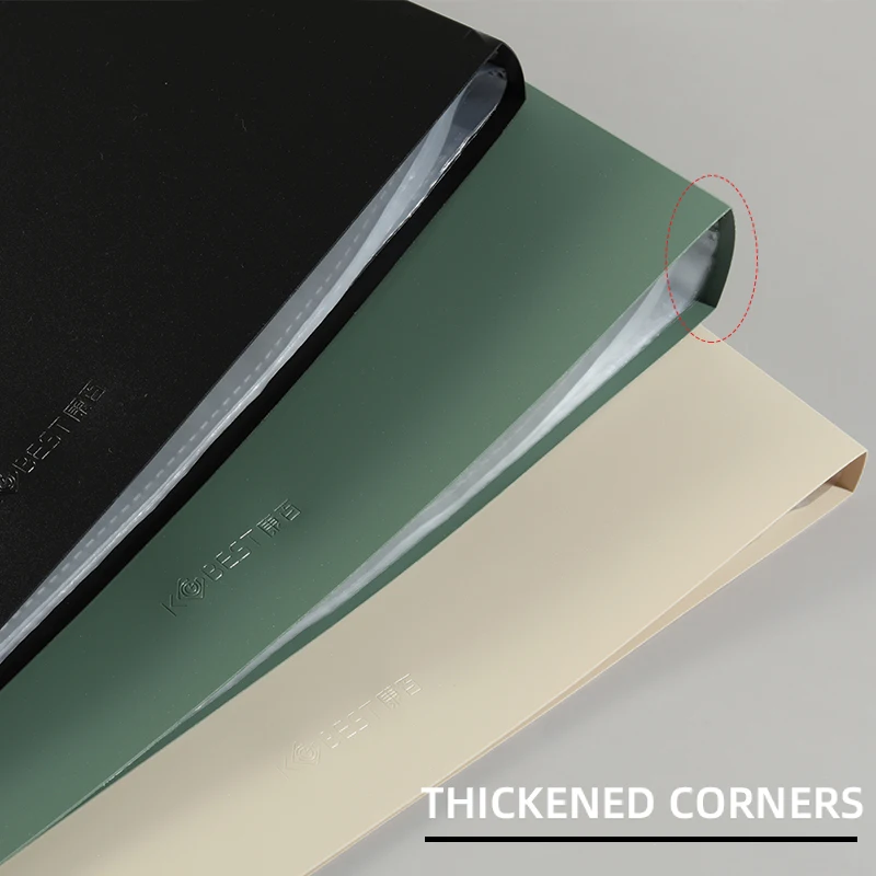 Side-loading Display Book Multi-layer Clear Student Office A3 Storage Folder Exam Pouch Dividers Music Score Holder 20-60Pages