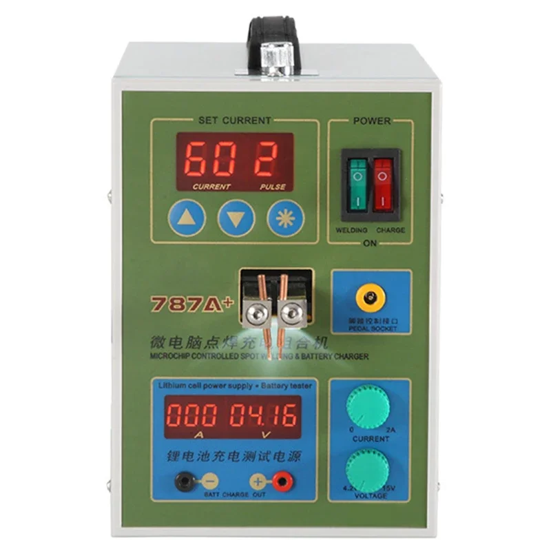 

787A Spot Welder with LED light Battery Welder Applicable Notebook Phone Battery Precision Welding Pedal Battery Spot Welder