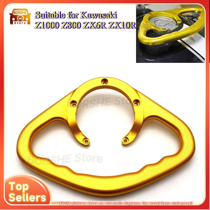 

2026 Motorcycle Tank Handlebar Grip Suitable for Kawasaki Z1000 Z800 ZX6R ZX10R Fuel Cap Cover Modification Accessory Passenger