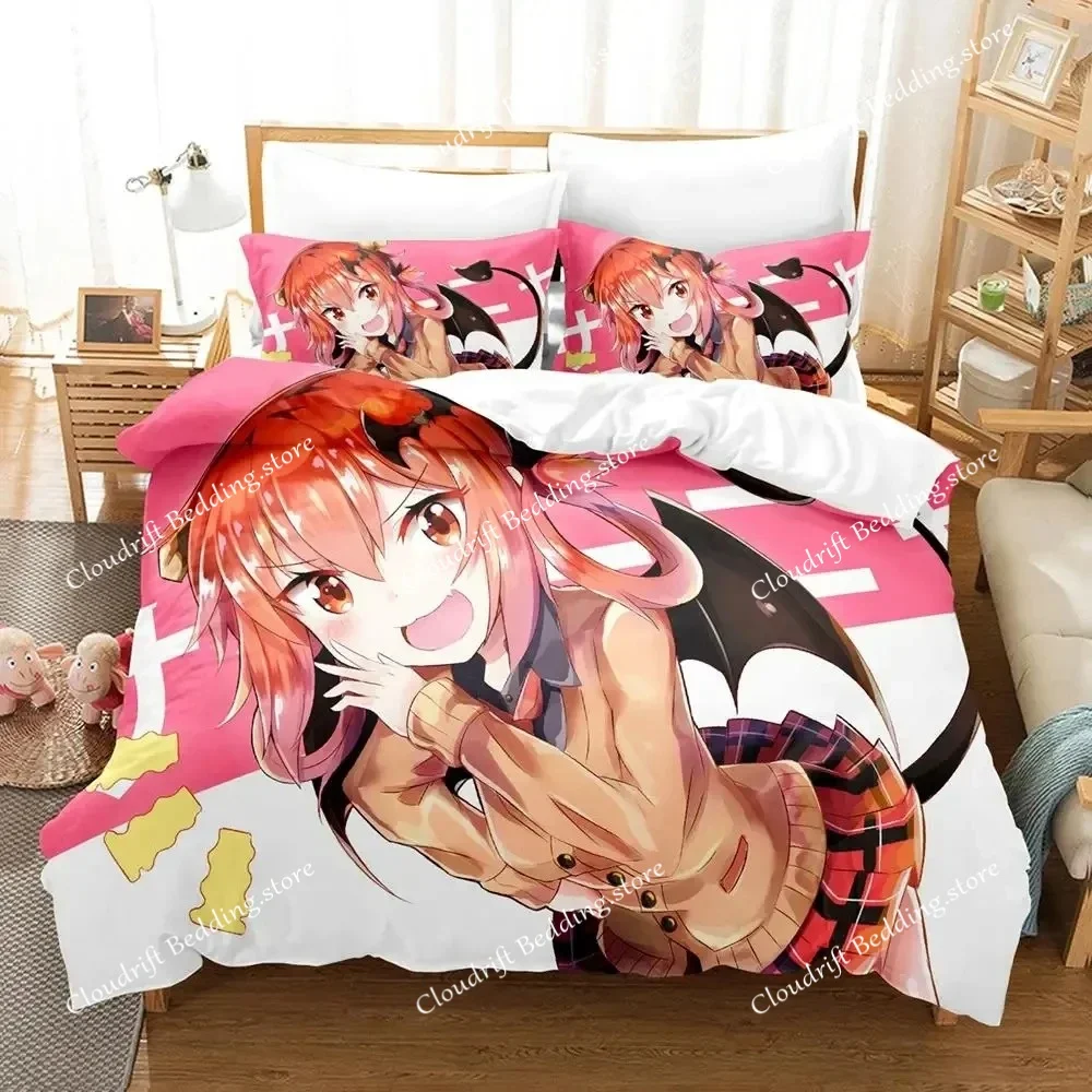 Anime Gabriel Dropout Bedding Set Duvet Cover Bed Set Quilt Cover Pillowcase Comforter king Queen Size Boys Adult Bedding Set