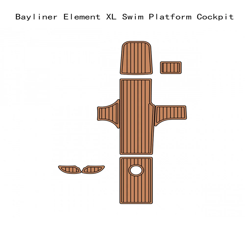 Cockpit Boat-almohadilla para suelo de cubierta de teca sintética, espuma EVA, suelo para Bayliner Element XL