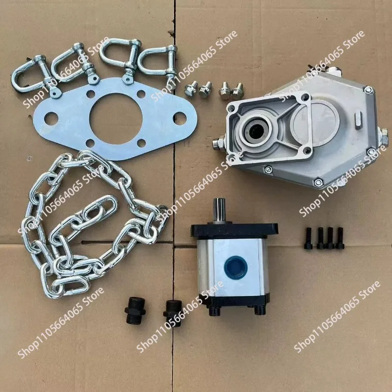 Tractor rear power output shaft with oil pump gearbox assembly quick disassembly and assembly