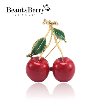 ברוש דובדבן עם אבן חן לנשים אוניסקס סיכות צמחים במגוון צבעים זמינים אביזרים למסיבות ולשימוש יומיומי מתנות