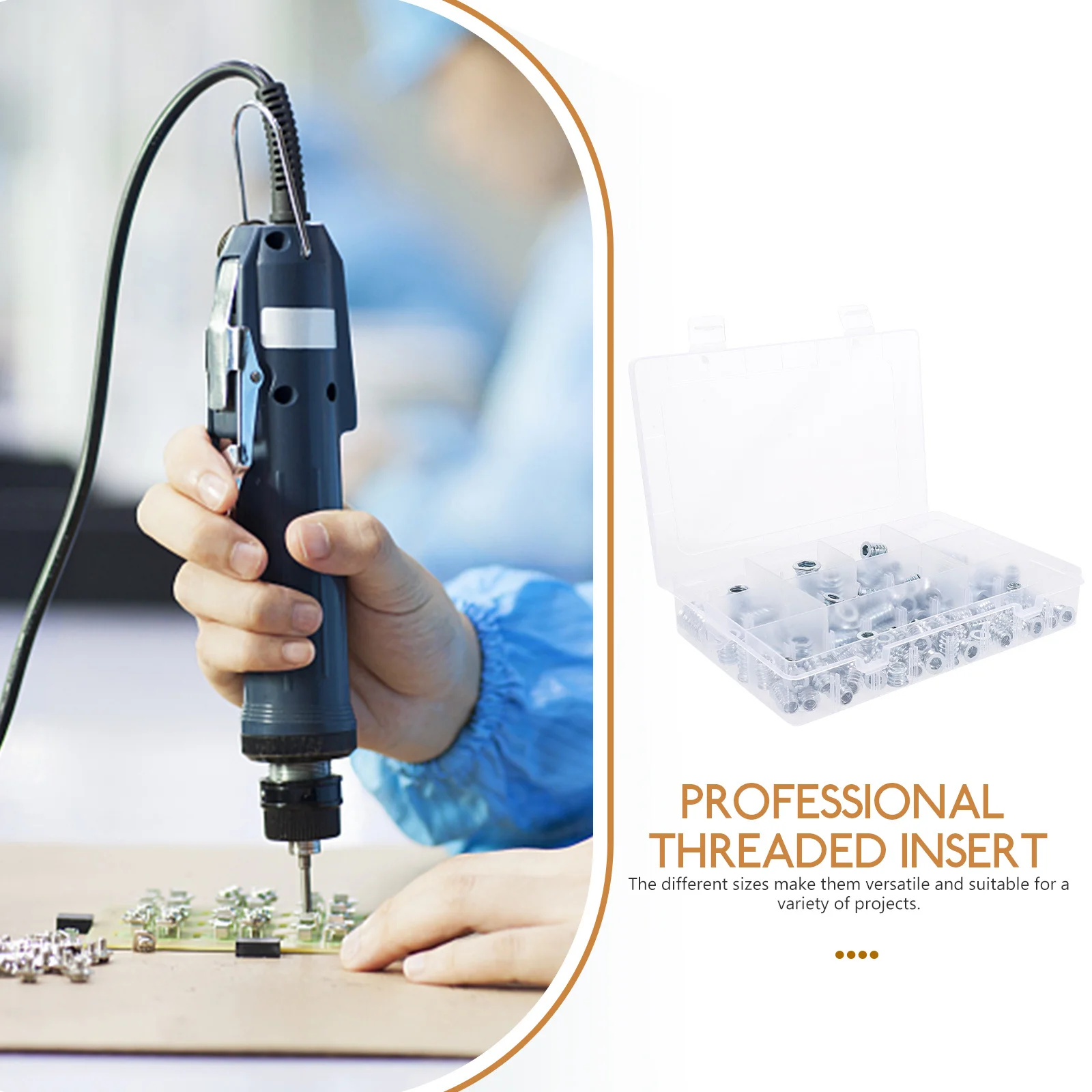 100pcs Wood Nut Inserts Zinc Plated Iron Threaded Inserts For Wood Furniture 3D Printing Injection Molding Fasteners