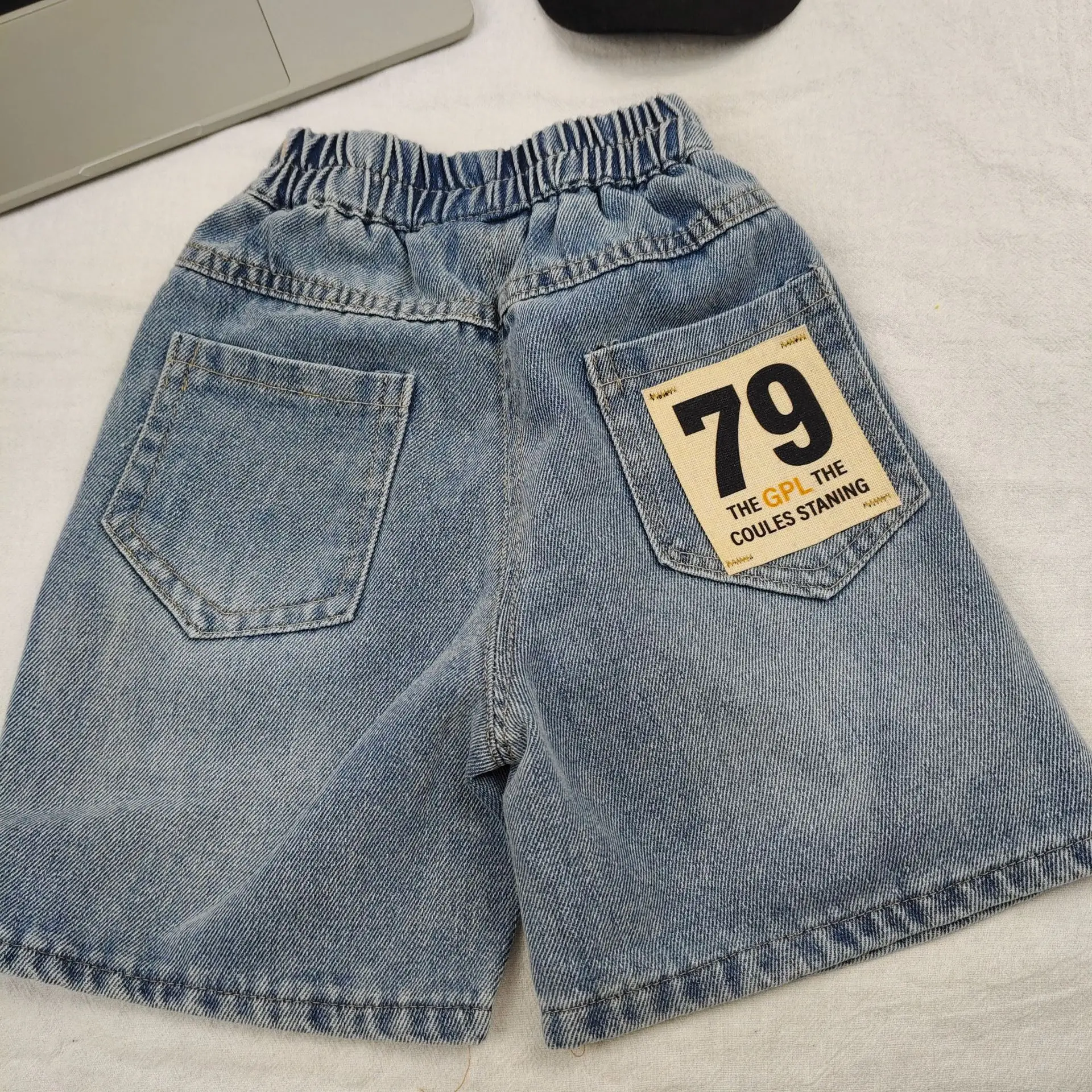 

Streetwear Boys Denim Shorts Child Blue Summer Loose Casual Knee-Length Pants Age 2-8 Years Kids Fashion Shorts