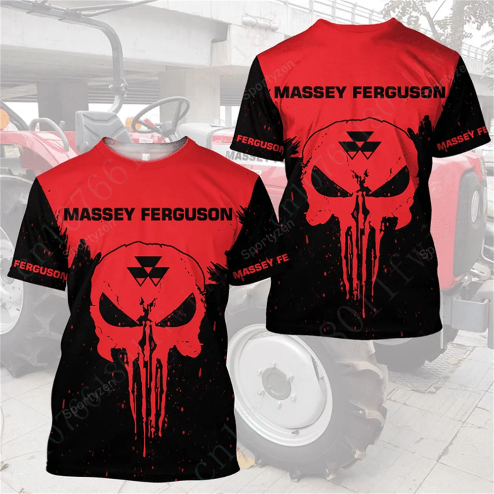 

Футболка Massey Ferguson для мужчин и женщин, футболка большого размера в стиле Харадзюку, одежда унисекс, Повседневная дышащая футболка с коротким рукавом