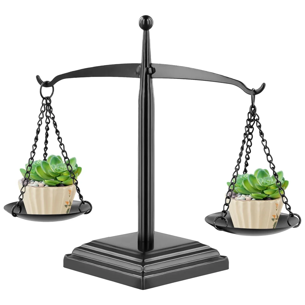 

Vintage Style Metal Balance Scale Decor Weight Balancing Scale Lawyer Scale Of Justice Jewelry Tower Tray Farmhouse Candleholder