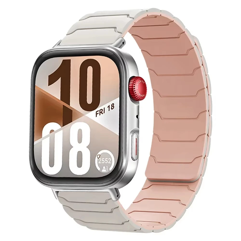 Magnetisches Silikonarmband für Huawei Watch Fit 5 5Pro Smartwatch Sportband für Huawei Fit3/4/4 Pro/5/5 Pro Armband