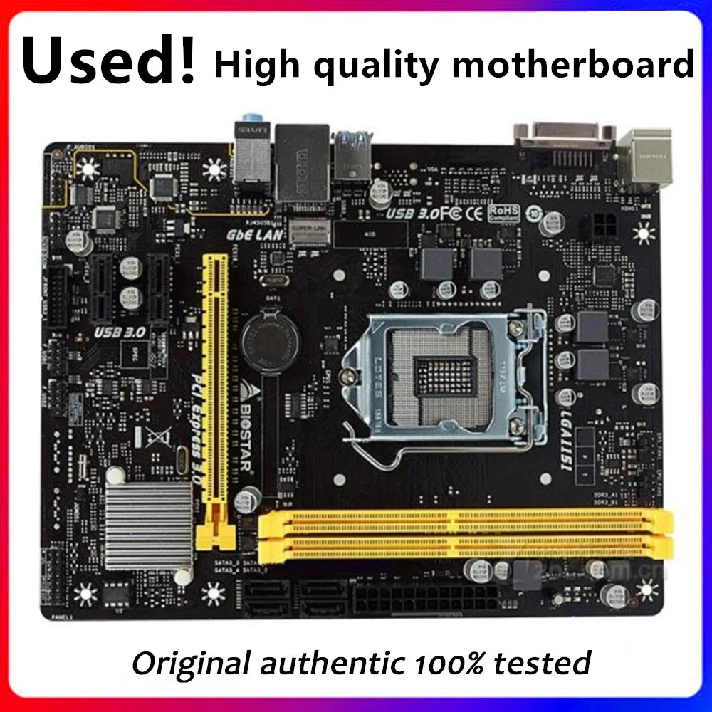 

For Biostar H110MD4 Original Used Desktop For Intel H110 DDR4 Motherboard LGA 1151 USB3.0 SATA3