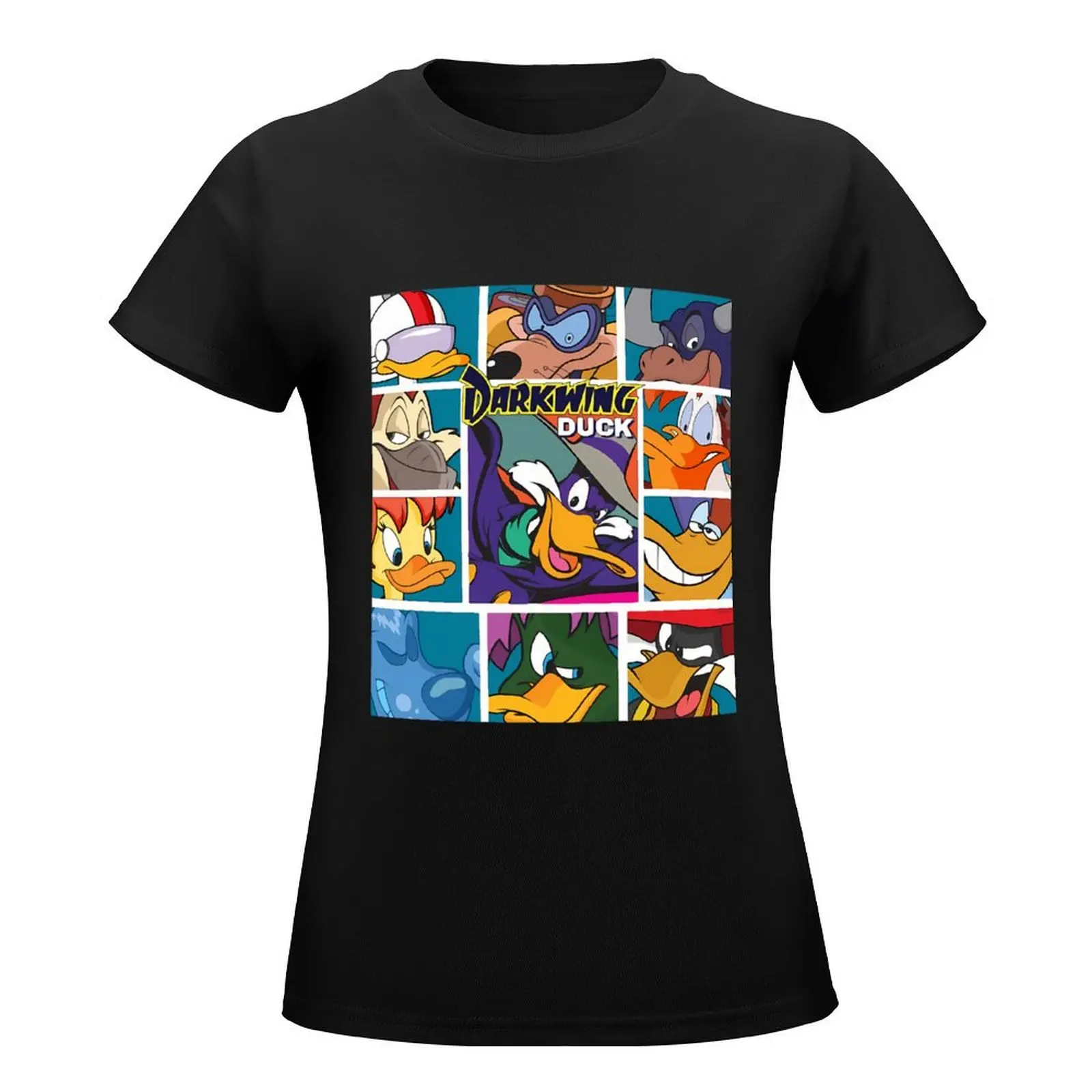 Duck Darkwing And Friends T-Shirt vintage Female clothing Blouse animal print Woman clothing