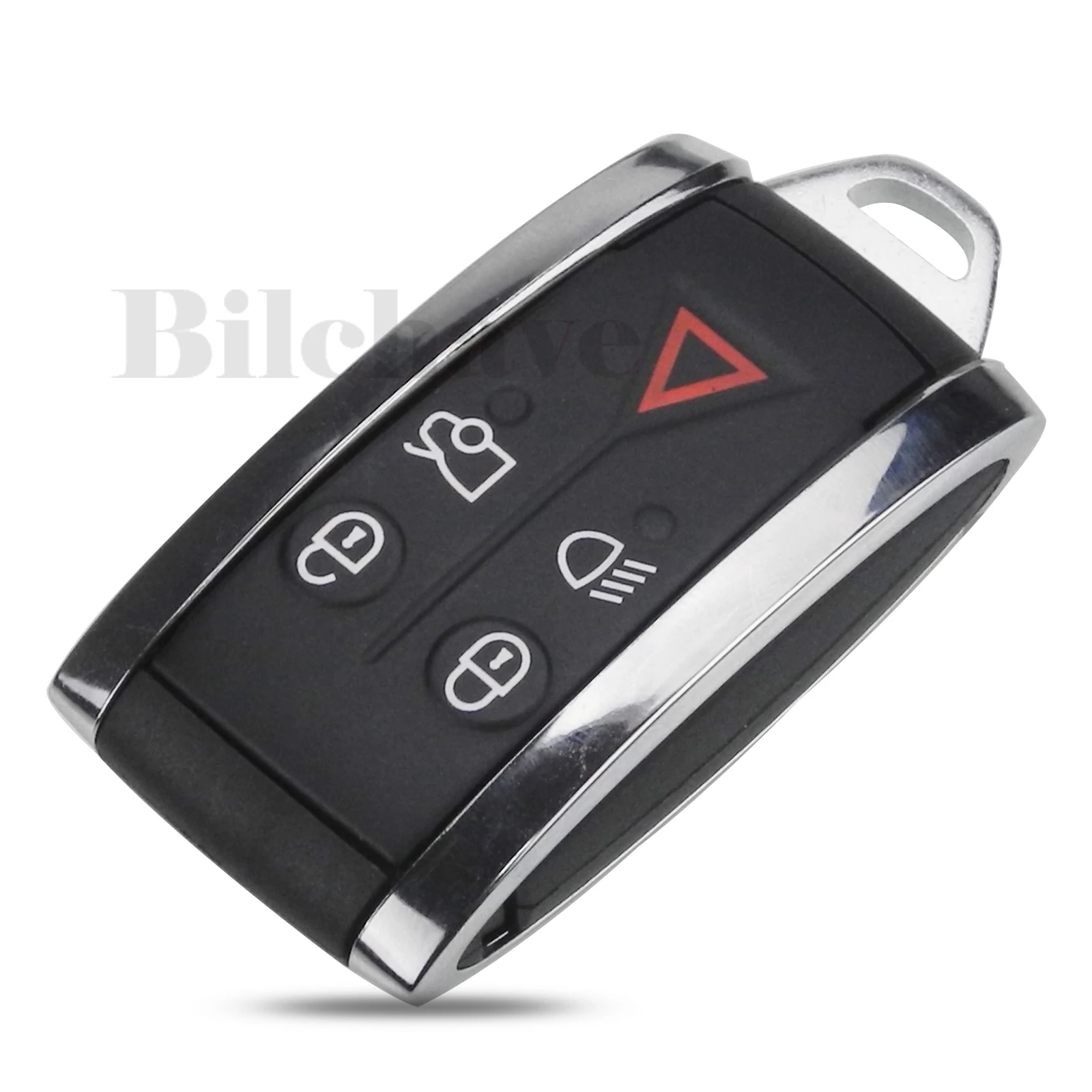 Bilchave 5 Buttons Replacement New Remote Key Shell Fob For Jaguar X XF XK XKR Smart Prox Key Case Housing + Blade