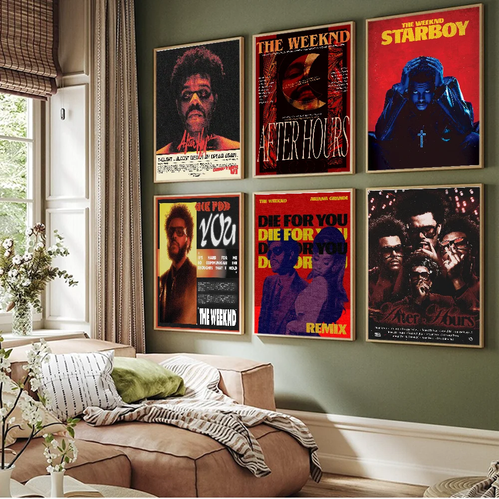 The Weeknd Music Album Whitepaper Poster HD Quality Poster Wall Art Painting Study Room Wall Decor