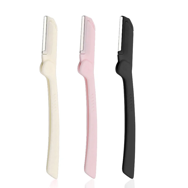 3/5pcs Folding Eyebrow Trimmer Portable Eye Brow Epliation Facial Hair Remover Armpit Shaver Stainless Steel Blades Makeup Tools