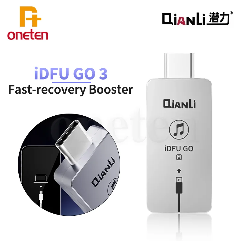 Qianli IDFU GO 3 Type-C Port Fast-recovery Booster Cable 2.8 Seconds Quick Startup DFU Device For IPhone 15 Series Repair Tool