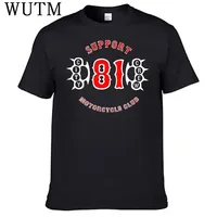 Support 81 Hells Angels T Shirt 100% Cotton Men Shirt Tops