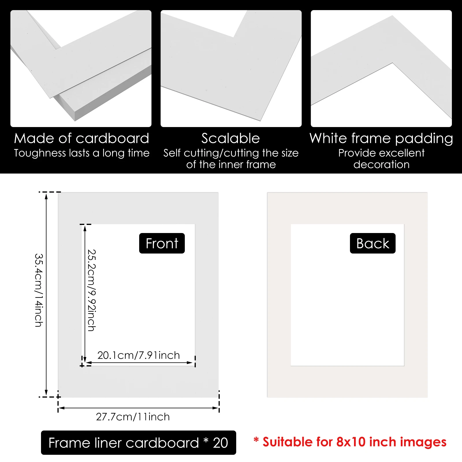 Picture Photo Mounts Firm Decorative Frame Company Pack Adjustable Picture Mounts Frame Mount Photos Frame Mount Mats Board for