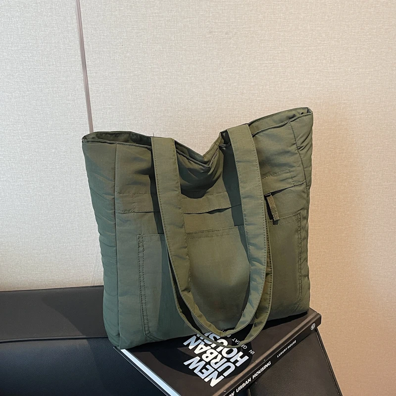 

Повседневная большая сумка Capaci op, женская большая сумка, простая пригородная сумка для студентов, универсальная одинарная сумка для занятий...