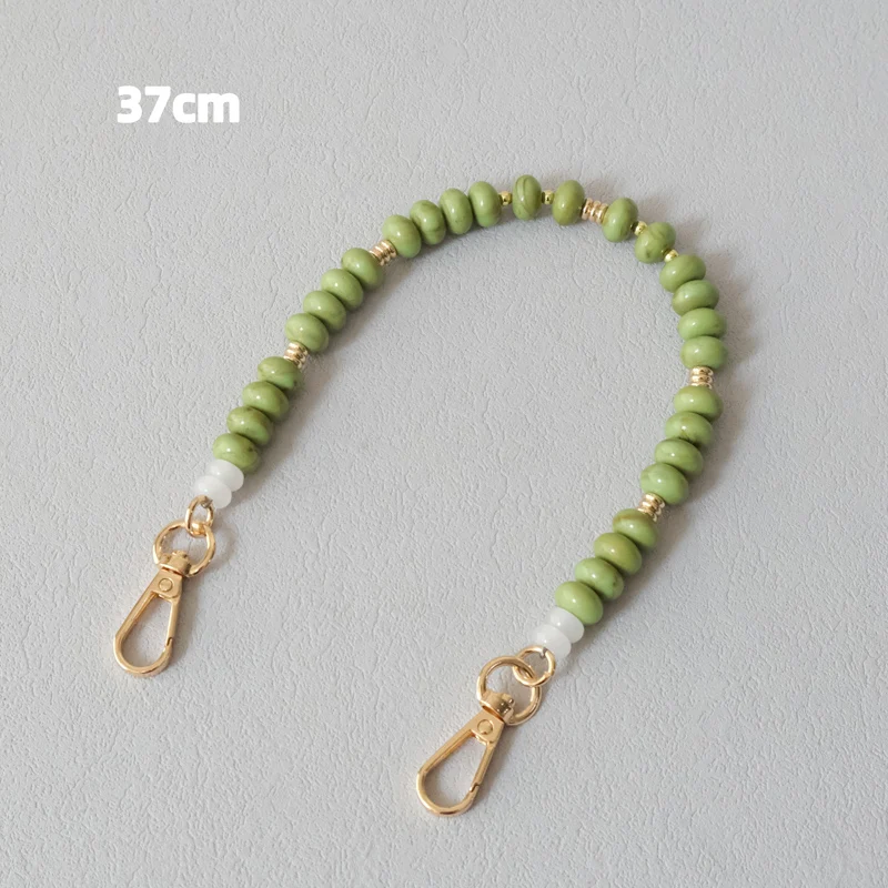 Neues Mode-Accessoire für Damenhandtaschen: Abnehmbare, solide Perlenketten, niedlicher Acryl-Luxusriemen, eleganter Taschengriff mit Perlenkette für Damen. – Detail 12