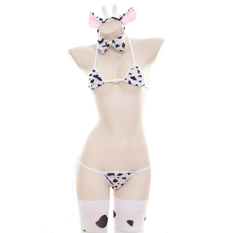 

Jouets chauds groups vache maillot de bain body Bikini femme de chambre uniforme Costume été plage Kawaii fille maillots de bain
