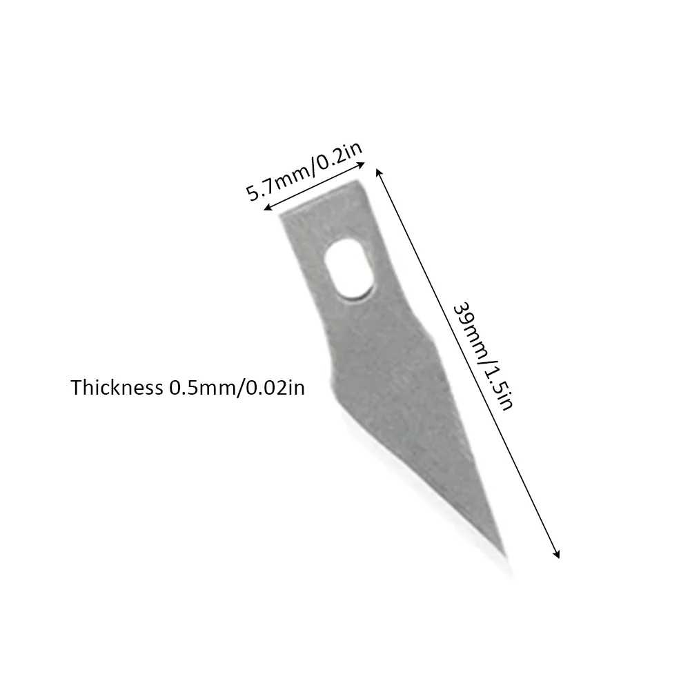 200/100pcs Exacto Knife Blades Sharp Hobby Knife Blades High Carbon Steel Craft Knife Blade Replacement for Art, Scrapbooking
