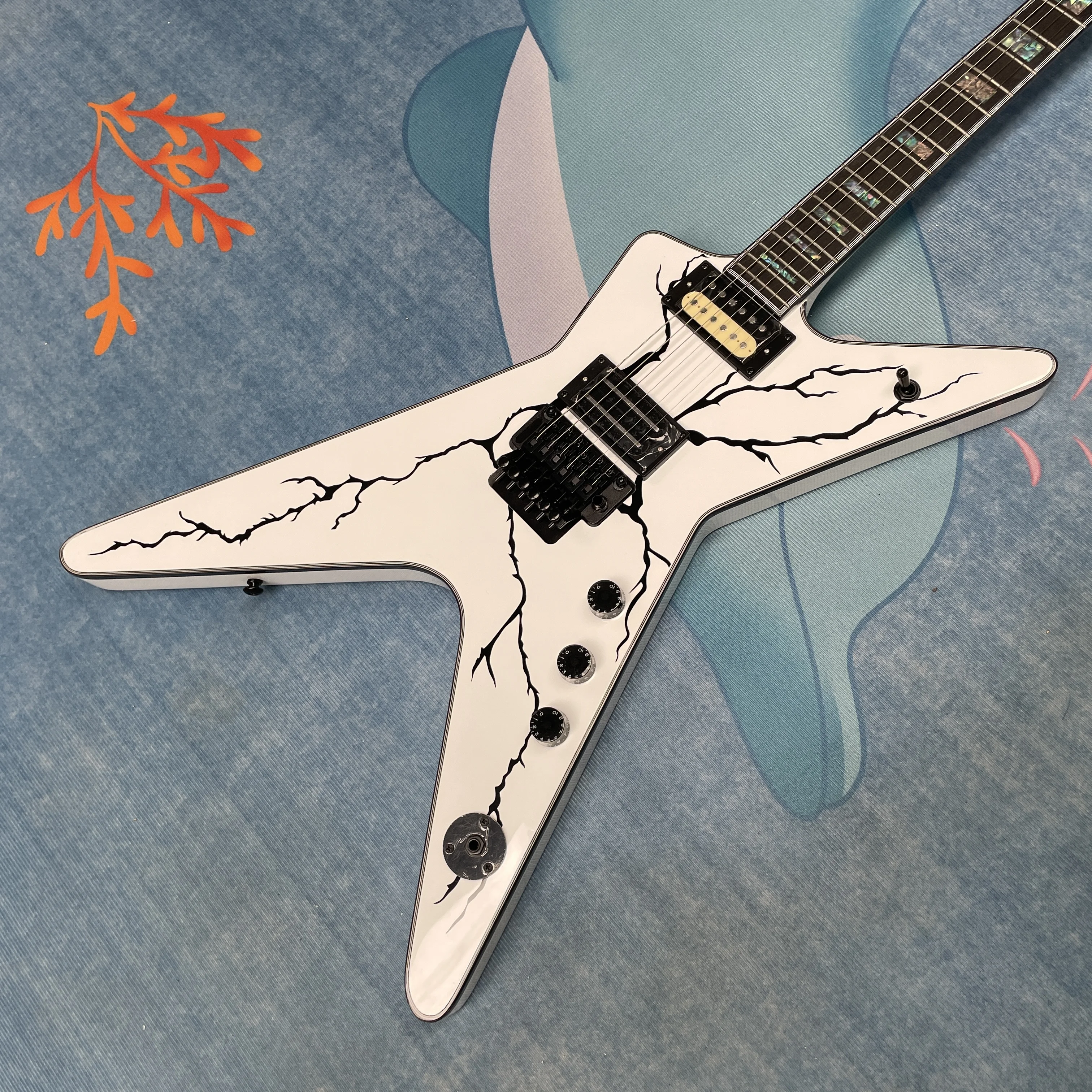 Electric Guitar Beginner - 6 telli elektro gitar, siyah yıldırım