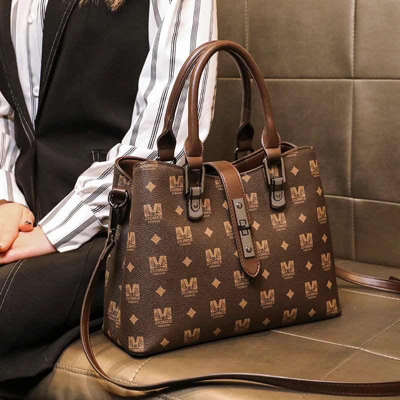 High Quality Women's Bag Retro Large Capacity Handbag Light Luxury Classic Tote Bag Fashion Shoulder Crossbody Bags