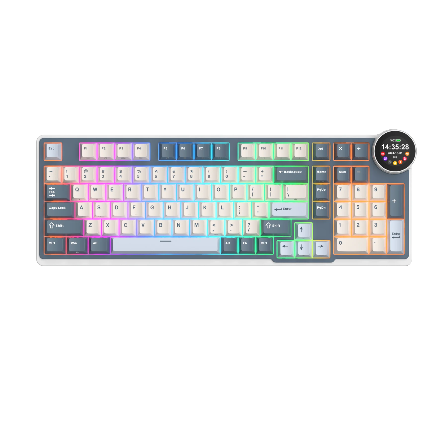 ROYAL KLUDGE RK N99 ワイヤレスメカニカルキーボード 96% RGBバック