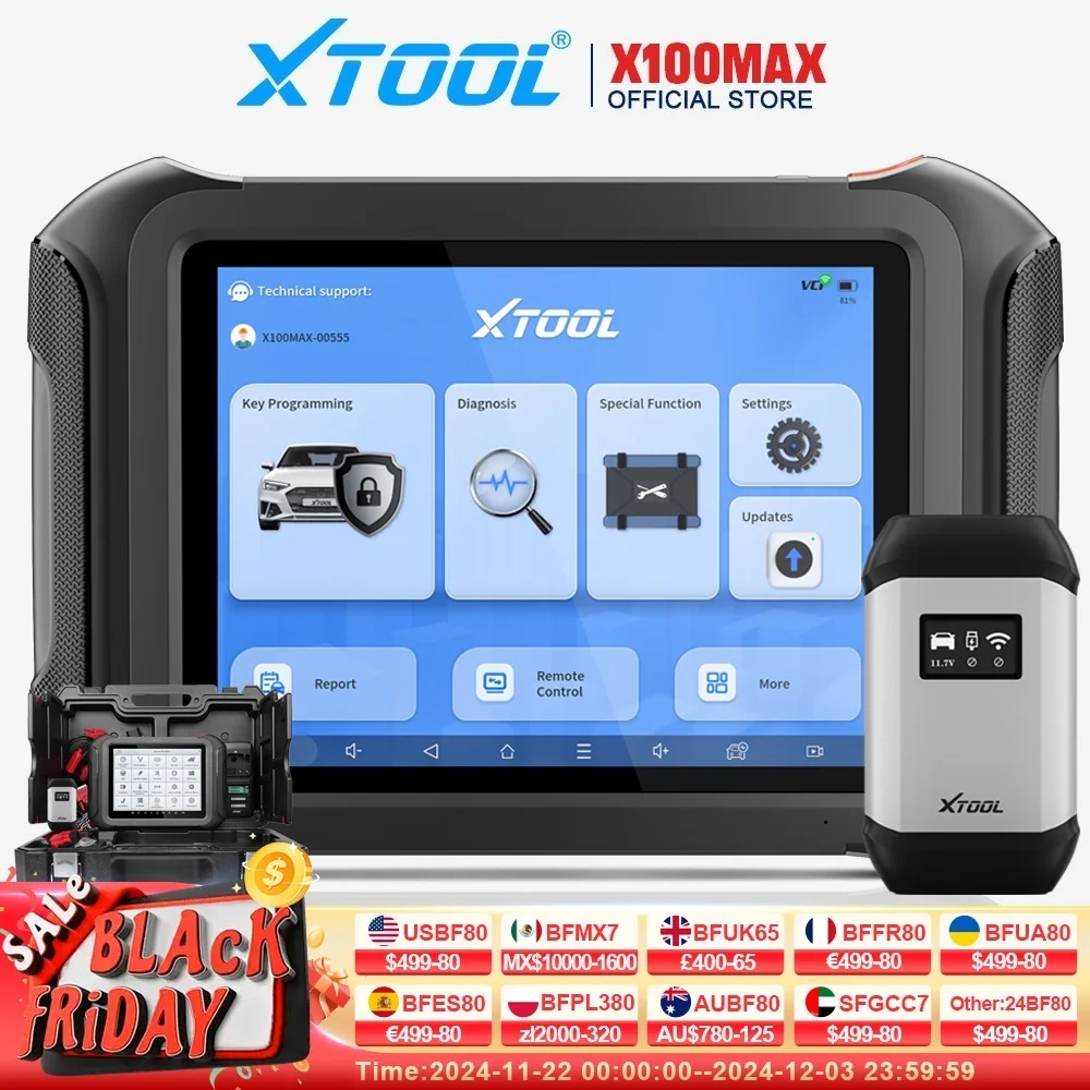 XTOOL X100 MAX Key Programmer With KC501 All Key Lost Car Diagnostic Tool 42+ Reset ECU Programming Update of X100 PAD3 Elite