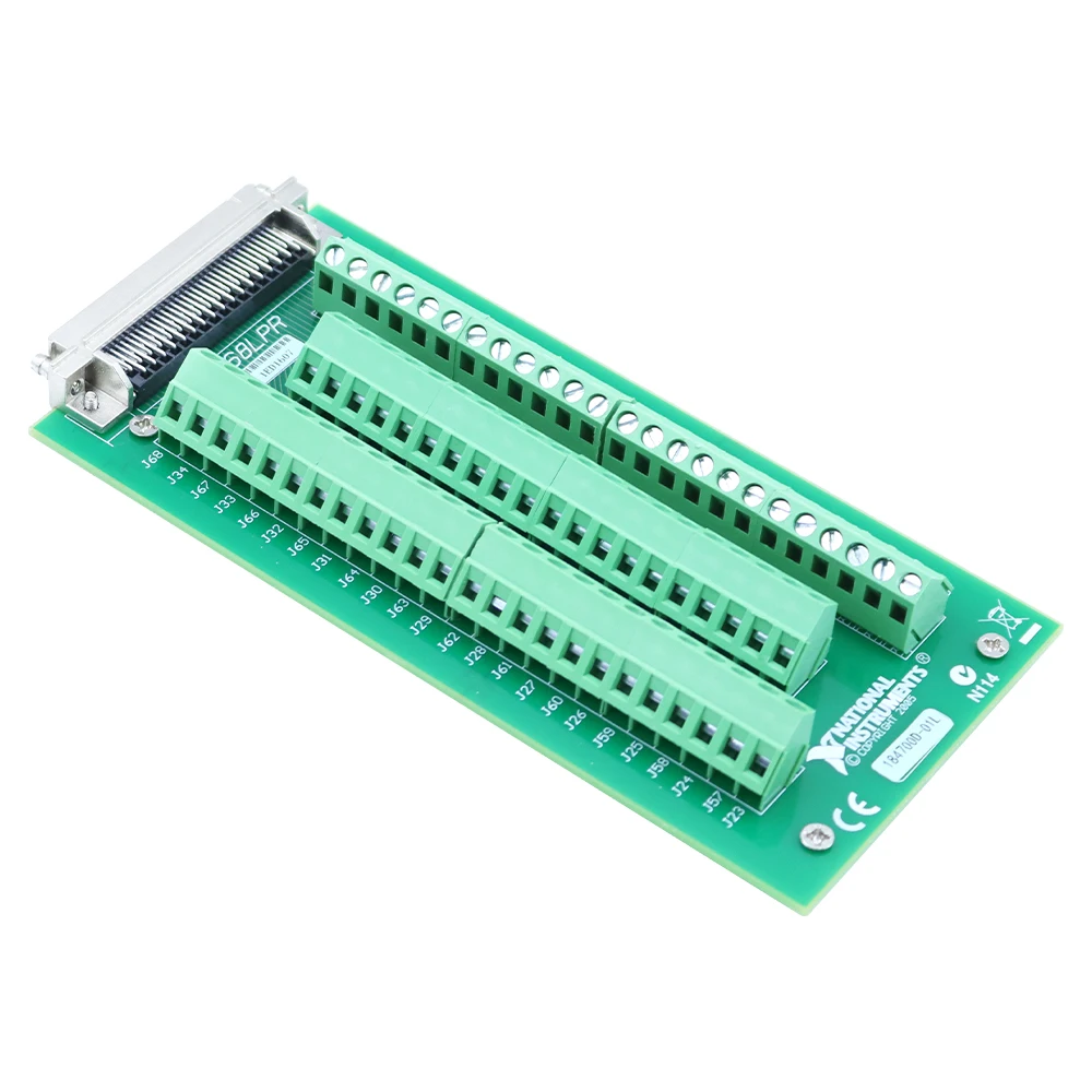 FOR NI CB-68LPR CB-68LP Compatible Unshielded 68-Pin Screw Terminal I/O Connector Block Board for DAQ Data Acquisition Genuine