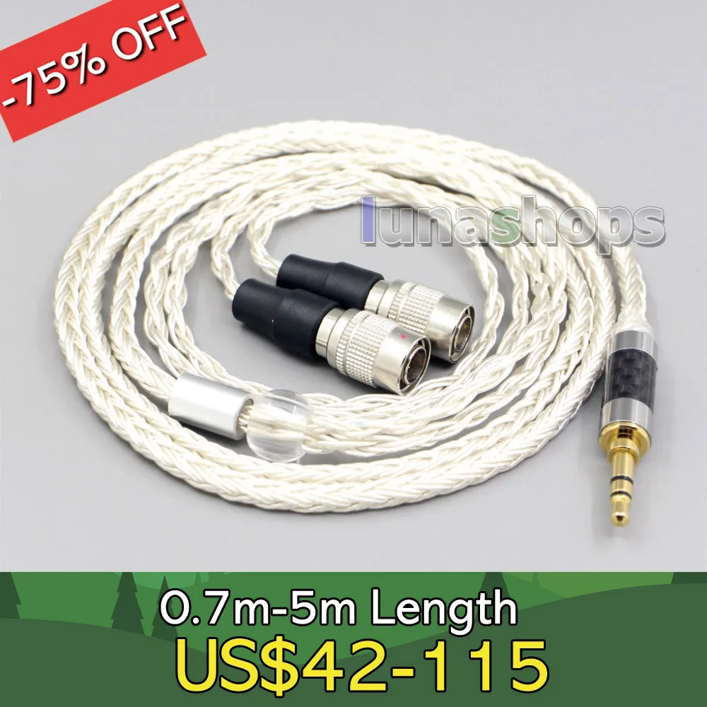 

16 Core OCC Silver Plated Earphone Cable For Mr Speakers Alpha Dog Ether C Flow Mad Dog AEON Headphone LN007225