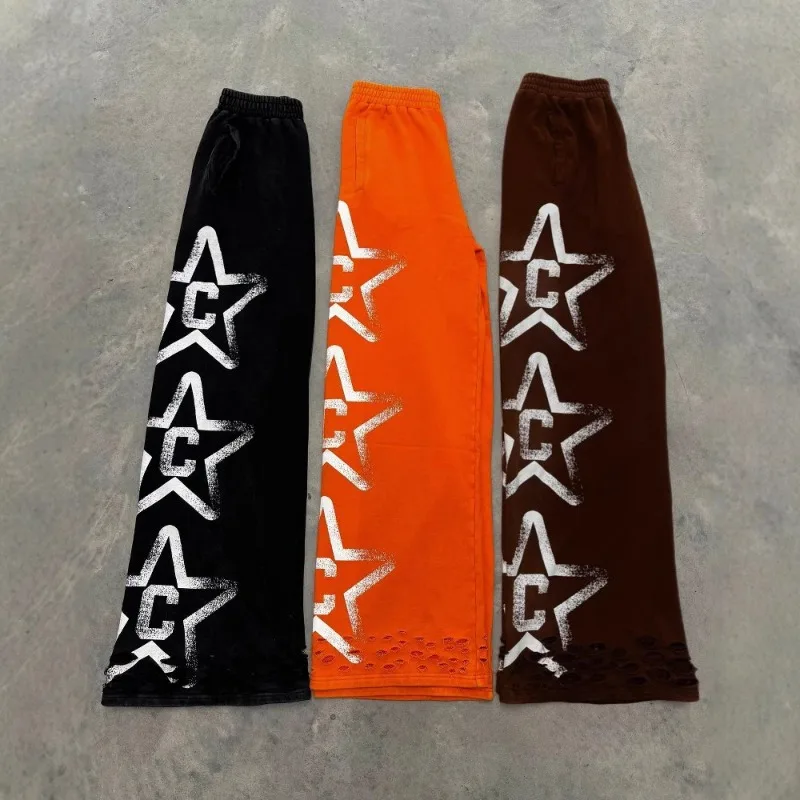 

High-street Hip-hop Sweatpants Y2k Clothes Man Baggy Pants Pantalones De Hombre Streetwear Clothing Calça Baggy Masculina Couple