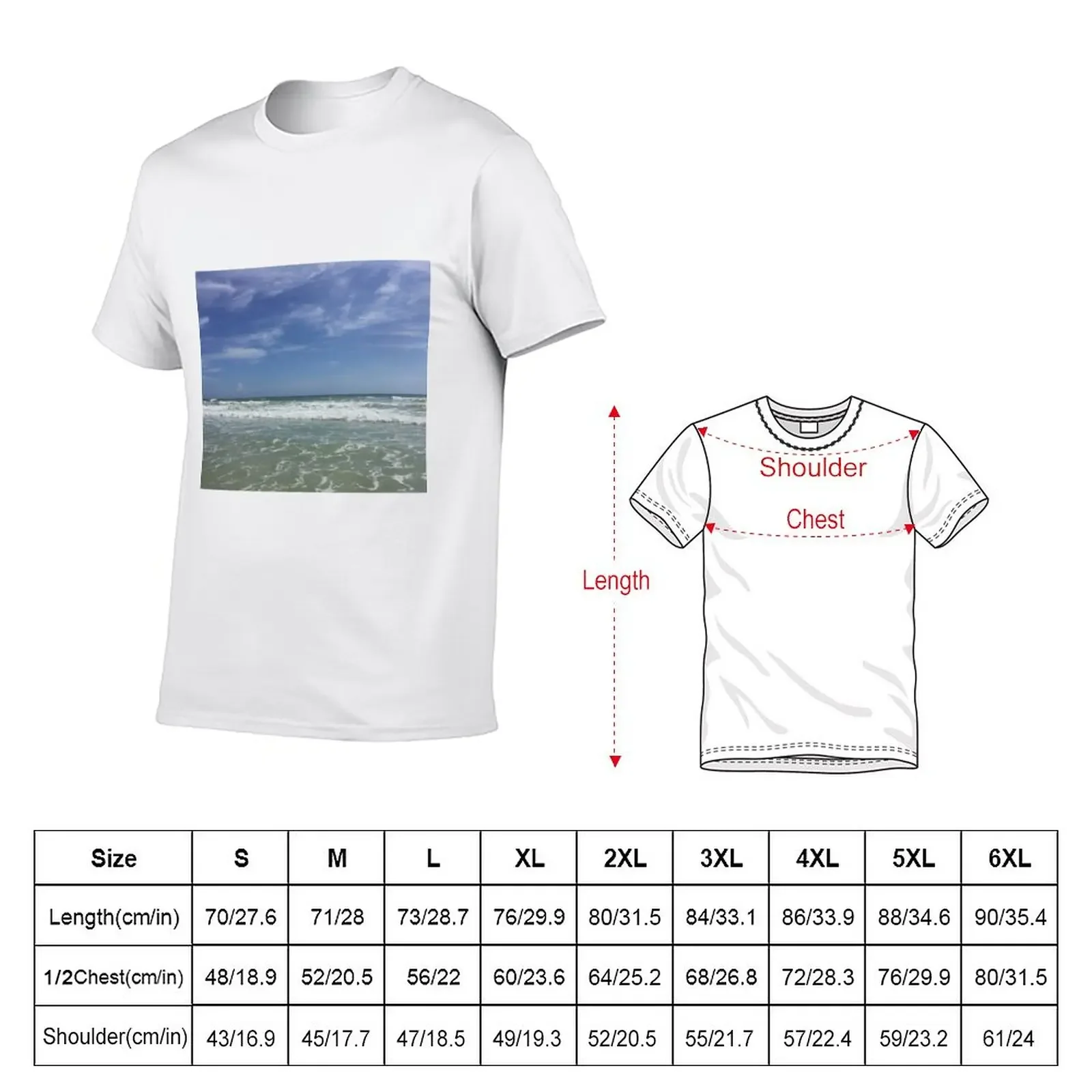 Ocean View at New Smyrna Beach, Florida T-Shirt for a boy aesthetic clothes graphics designer t shirt men