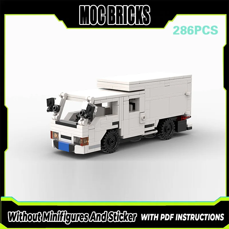 

Конструктор City Car Model MOC: Белый легкий коммерческий фургон, модульная технология, подарки, праздничный набор для сборки, детские игрушки